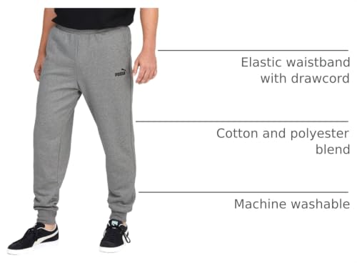 Image of PUMA Mens Essentials Slim Fit Drawstring Sweatpants Casual