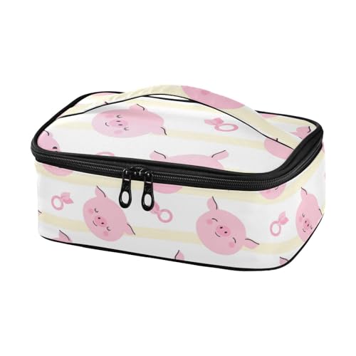 Contenitore per il pranzo per bambini isolato per ragazzi e ragazze con faccine di maialini carini durevole per la scuola