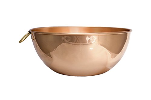 Premium Chef Quality Copper Mixing Bowl - 10.5" diameter by Alchemade