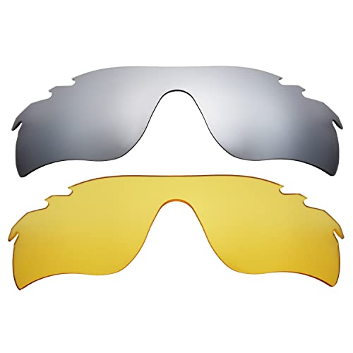 Lentes para Oakleys Radarlock Path repuesto ventilada color titanio plateado