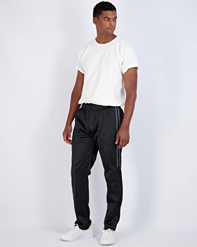 Real Essentials 3 Pack: Mens Sweatpants Open Bottom Baggy Track Pants Active Athletic Workout Gym Training Tech Fleece Tapered Slim Tiro Tricot Wide Leg Sports Running Casual Quick Dry Fit Soccer Casual-Set 6,L thumb #4