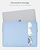 NIDOO 13.3 Inch Laptop Sleeve Case Protective Carrying Bag Cover for 13.6" MacBook Air / 14" MacBook Pro/Surface Laptop 7 / ThinkBook 14 / ThinkPad L13 E14 L14 T14s / Yoga 7 /Inspiron 14, Light Blue #3