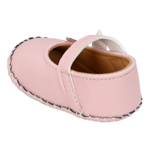 Image of PureSole Baby Girl Ballerina Shoes 6-12 Months | Elegant Party Booties