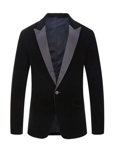Manteau de costume velours homme coupe ajustée anti-pli pour bal et fête