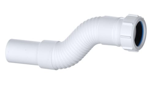 PlumbEZ Raccord de vidange compact et flexible de 32 mm de compression x tuyau de douche avec anneau antidérapant