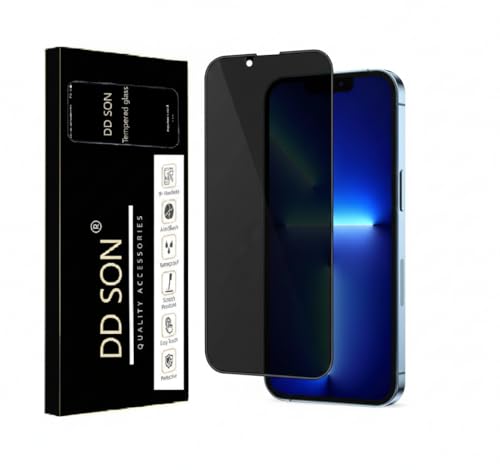 Image of DD SON Military Grade 360 Degree Privacy Tempered Glass for iPhone 13 Pro Max and iPhone 14 Plus (6.7 Inch) Anti-Spy Screen Protector with Accessories Kit, Shatterproof & Scratch Resistant Screen Guard