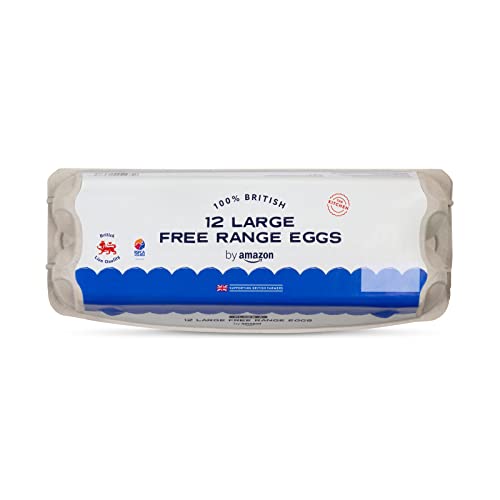 by Amazon Large Free Range Eggs 12 Pack