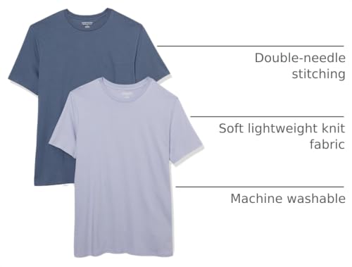 Image of Amazon Essentials Men's Slim-Fit Crewneck Short Sleeve Cotton T-Shirts