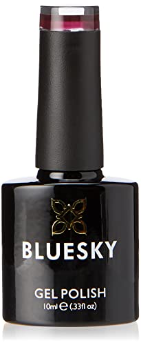 Bluesky Gel Polish, Dark Burgundy, A7, 10 ml, Gel Soluble Nail Polish, Brown, Red, Purple, Dark (Curing under UV/LED Lamp Required) Pack of 1 (x)