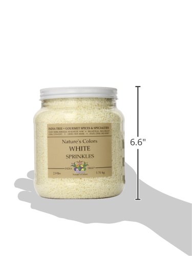 India Tree Nature's Colors Sprinkles, White, 2.9-Pound #TOP2