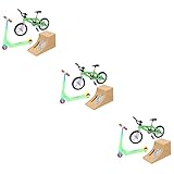 Toyvian Gehirn Spielzeug 3 Sets Fingerfahrrad-Spielzeug Für Kinder Mini-Roller Mini-Skateboards Griffbrett Mini-Rampe Mini-Fingersport-Set Fingerspitzen-Sportspielzeug