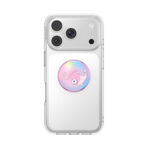 Image of PopSockets PopTop, Adhesive Phone Grip with Swappable Top, Pokemon - Mew Whimsy