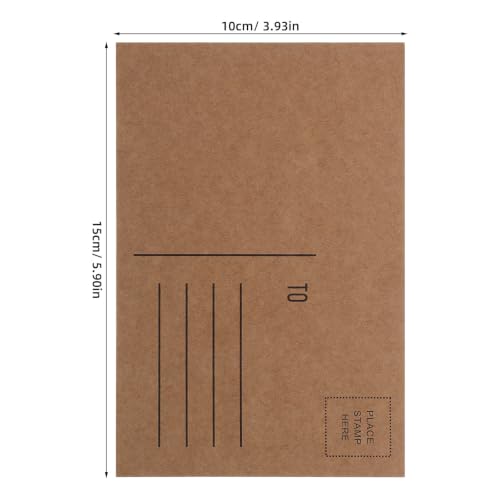 Cartes postales vierges kraft 10x15 Kisangel pour anniversaire