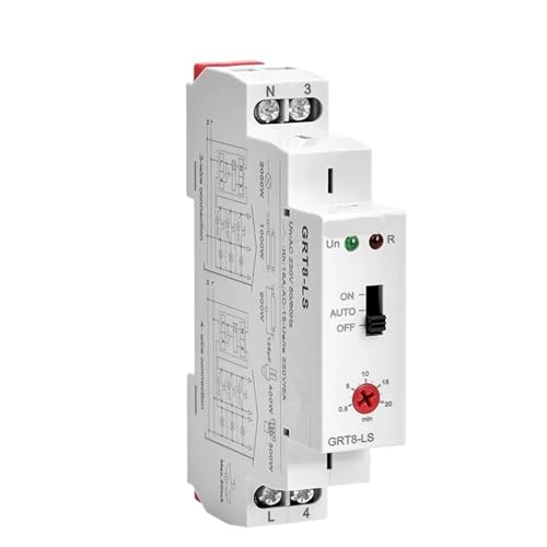 Minuterie d'éclairage 230 V CA interrupteur d'escalier rail DIN 16A