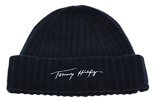 Beanie Tommy Hilfiger Signature Fresh en maille respirante couleur Desert Sky