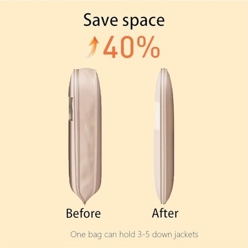 2025 Space Saving Hanging Garment Bag with Self Compression Zipper, Space Saving Garment Bags, Protects Clothes from Wrinkles (Gray, L)4