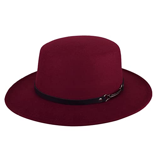 EINSKEY Sombrero Fedora Mujer ala Ancha Trilby Panama Hat por Carnaval, Halloween, Fiestas, Fotografía, Vida Cotidiana Cover