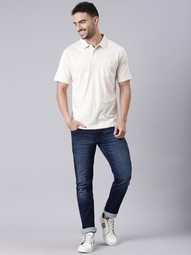 Image of Classic Polo Men's Half Sleeve Polo Neck Authentic Fit Solid Cotton T-Shirt
