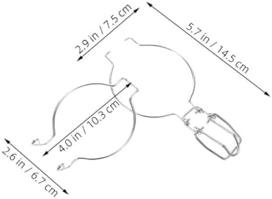 NUOBESTY Paslanmaz çelik tel mandallar, konserve kavanozları için, 2 adet, sızdırmaz kilit, yay mekanizmalı, geniş ağızlı cam mühürleyici, mutfak saklama kutuları için - Görsel 7