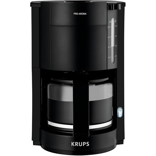 Cafetera de filtro Krups ProAroma negra independiente con jarra de vidrio 4
