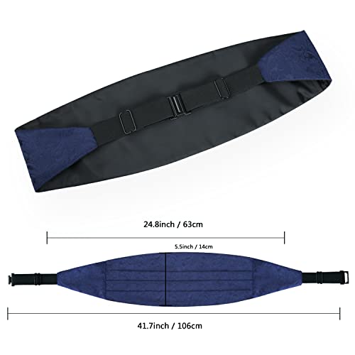 Image of Alizeal Mens Paisley Adjustable Bow Tie Set
