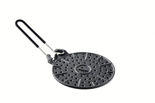 Victoria Cast Iron Arepa Grill, Enameled Parilla for