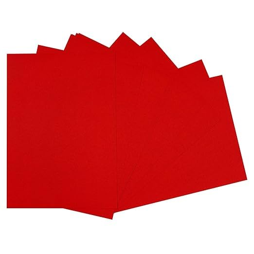 Papier rouge A4 Eclet lot de 40 feuilles 120-180g pour origami et dessin