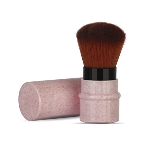 AISIBO Retractable Pink Kabuki Foundation Brush #TOP26