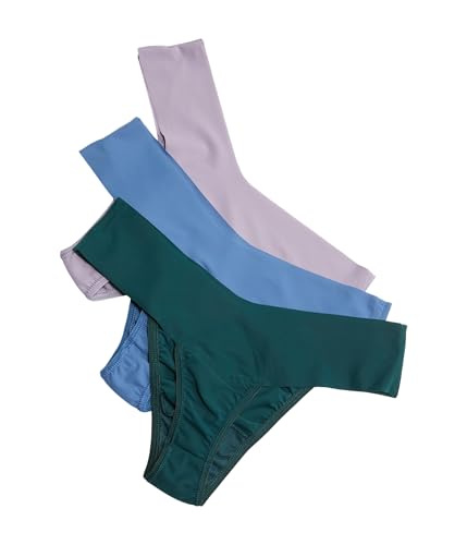 Image of hanky panky - BreatheSoft Natural Rise Thongs for Women | Comfortable Everyday Lingerie Panties | Sizes (XS-XL) | 3 pack
