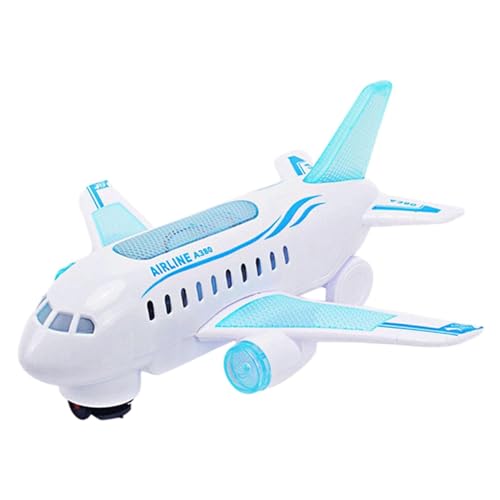 Flugzeug für Kinder, großes Feuerwehrflugzeug und Launcher, Action-Spielzeug mit blinkenden 3D-Lichtern und Geräuschen, Elektroflugzeug, Space Shuttle, Hubschrauber für Kinder von 3 bis 8 Jahren