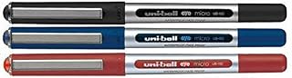 uni-ball EYE MICRO UB-150 MIXED PACK OF 3 [1 x Black, 1 x Blue, 1 x Red]