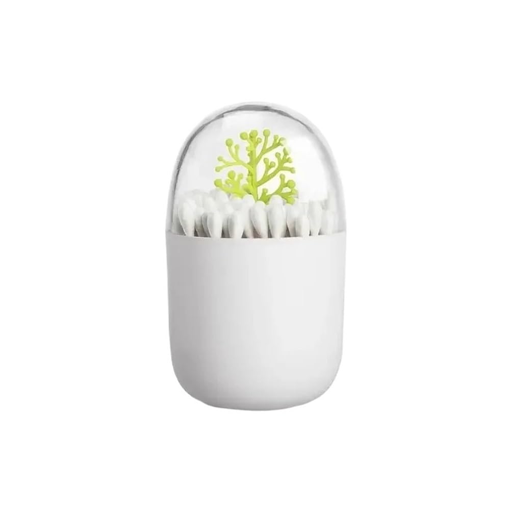 TIANSHENGQI Creative Toothpick Holder Plastic Cotton Swab With Cute Mini Cactus Trees Rabbit Table Accessories Home Decor(A)