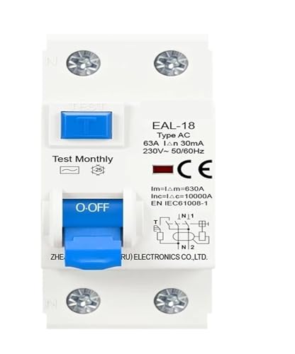 Disjoncteur de courant résiduel 4P 100mA pour sécuriser votre installation triphasée