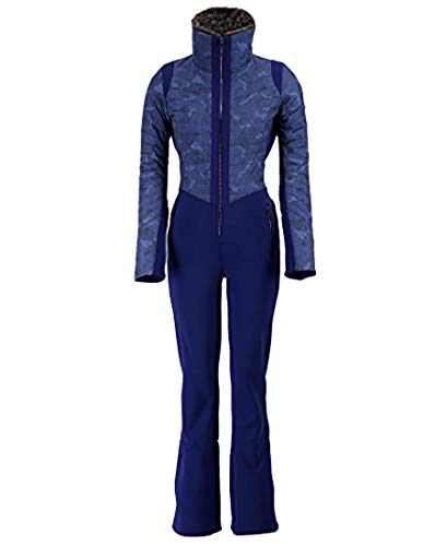 Obermeyer Women's Katze Suit Navy 12 & E-Tip Glove Bundle