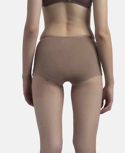 Image of Jockey SS04 Women High Coverage Super Combed Cotton Elastane Stretch Boy Leg with Concealed Waistband and StayFresh Treatment