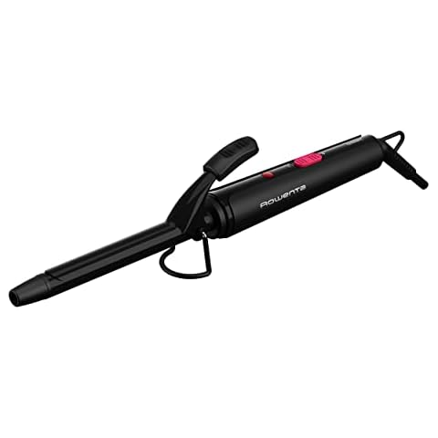 Rowenta CF2119 Lockenstab | 16 mm | feste Locken | Keramikbeschichtung | sanfte Wärme | kühle Spitze | 360°-Drehkabel | sicherer Gebrauch | Schwarz/Pink, Schwarz/Rot Cover