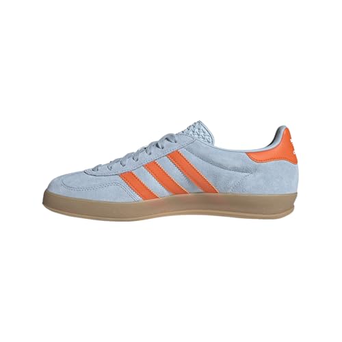 adidas WONBLU/Orange/FTWWHT Men's Gazelle Indoor Wonder blueOrange/FTWR White 12 US, Wide