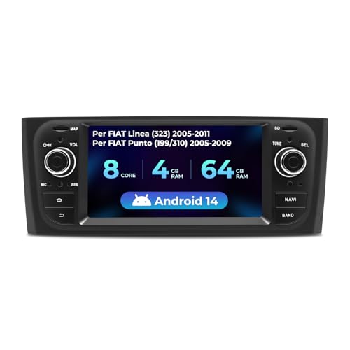 【Carplay Cablato/Senza Fili & Android Auto】Questa autoradio fiat punto è compatibile con Carplay senza fili, Android Auto e Mirror Link. Collega facilmente il tuo smartphone tramite Bluetooth e WiFi per accedere alla navigazione GPS, ai contatti telefonici, alle email, alle notifiche, alla musica, ai video e ad altre informazioni. Dopo aver accoppiato il telefono con la radio per la prima volta, la connessione Bluetooth con Carplay/Android Auto si stabilirà automaticamente al successivo avvio del telefono