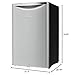 Danby DAR044A6DDB Contemporary Classic 4.4 Cu.Ft. Mini Fridge, Compact Refrigerator for Bedroom, Living Room, Bar, Dorm, Kitchen, Office, E-Star in Silver, 3 Sq Ft