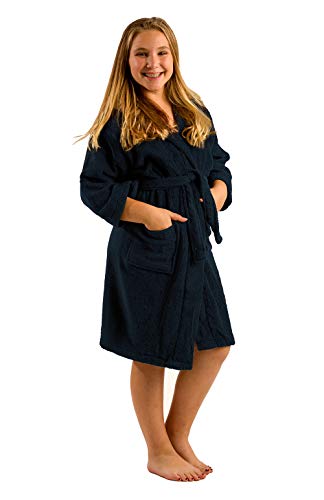 BY LORA Personalized Embroidered Names, Initials For Unisex Kids and Teenagers Hooded Robe