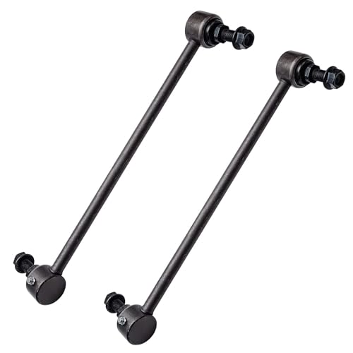 Image of Detroit Axle - 8pc Front Suspension Kit for 2008-2010 Dodge Grand Caravan Chrysler Town & Country, Ready Struts w /Coil Spring Assembly Sway Bars Inner Outer Tie Rods Replacement Struts Shocks