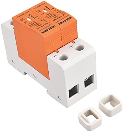 Heschen Surge Protective Device for PV, LYD1-PV1000, 2P 1000VDC 20KA, Fire-Proof, 35mm DIN Rail Mounting