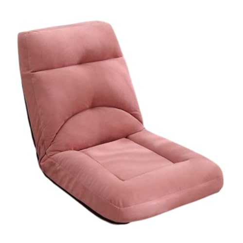 Fauteuil de sol rose réglable et canapé de jeu pliable à dossier - 2