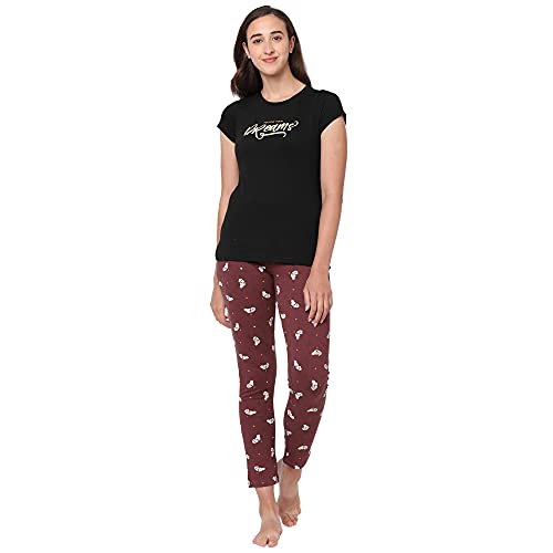 Image of Sweet Dreams Women's Cotton Printed Night Suit Set