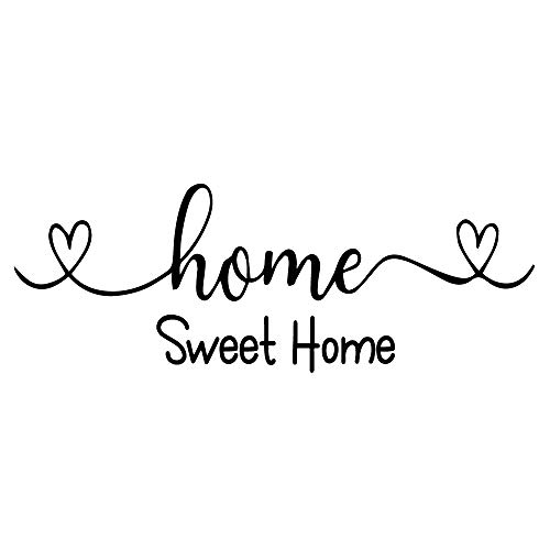 Home Sweet Home Heart Shape Home DÃ©cor Art Letters Vinyl Wall Decal Sayings