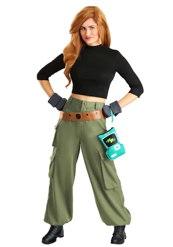 Deluxe Disney Kim Possible Costume - Women's Kim Possible Outfit | Ideal for Halloween and Cosplay Medium
