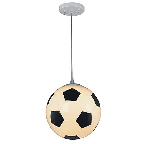 Wonderlamp W-A000118 Lámpara de techo infantil futbol, Color Blanco Clase energética A