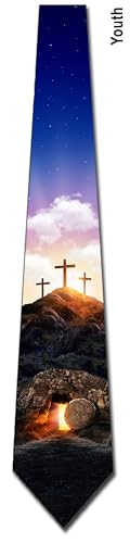 Three Rooker Easter Ties YOUTH Ressurection Necktie Kids Religious Tie4