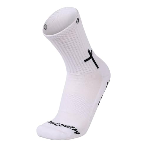 Momentum Cross Religious Men and Women Soccer Socks, Anti-Slip Grip Socks for Soccer, Running, Football, Crew Length. 6