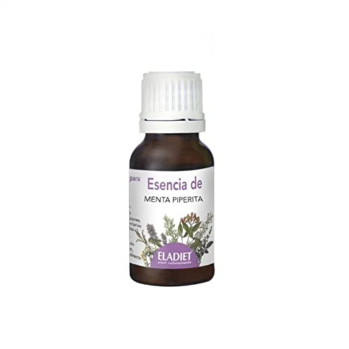 Aceite Esencial De Menta Piperita - 15 Ml - Ayuda A Reducir La Sensación De Pesadez En El Estómago - Efecto Relajante - Propiedades Refrescantes - Eladiet